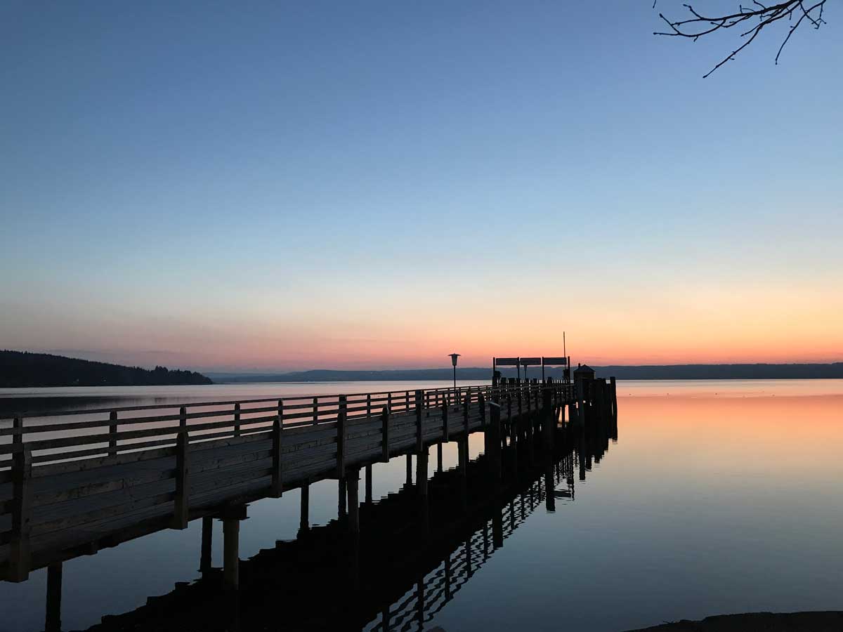 Ammersee bei Sonnenuntergang